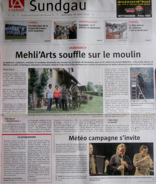 L'Alsace 19-08-2015